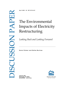 The Environmental Impacts of Electricity Restructuring: Looking