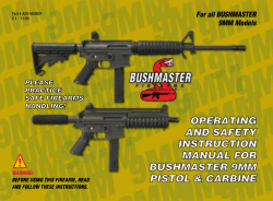 For all BUSHMASTER 9MM Models