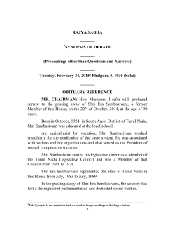 RAJYA SABHA
