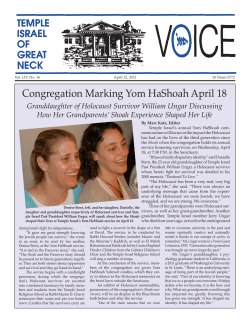 April 12 - Temple Israel of Great Neck