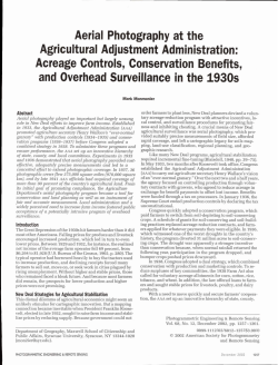 Aerial Photography at the Agricultural Adjustment Administration