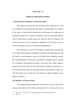 JUDICIAL REVIEW IN INDIA