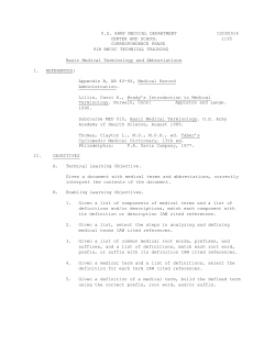 US ARMY MEDICAL DEPARTMENT C2000014 CENTER