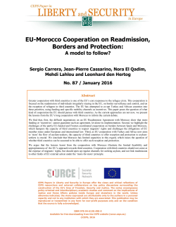 EU-Morocco Cooperation on Readmission, Borders and Protection:
