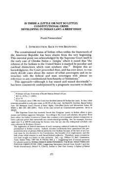 Constitutional Crisis Developing in Indian Law?