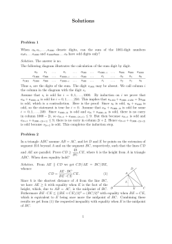 Solutions - Georg Mohr