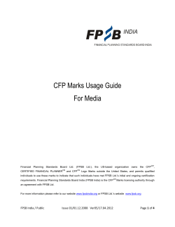 CFP Marks Usage Guide For Media
