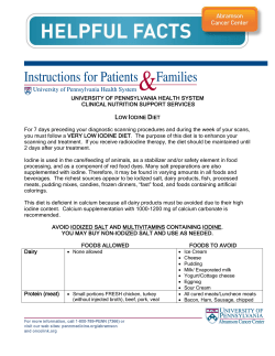 low iodine diet