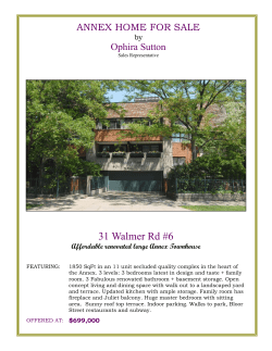 31 Walmer #6 feature sheet.pub