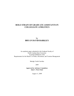 role conflict of graduate assistants in collegiate athletics