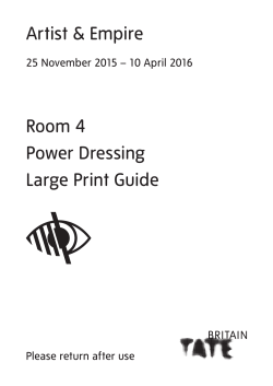 Artist and Empire large print guide room 4