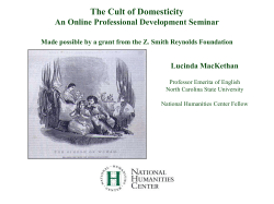 The Cult of Domesticity - National Humanities Center