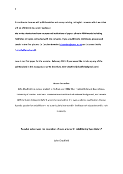 To what extent was the education of nuns a factor in establishing