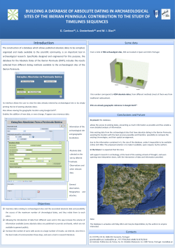 BUILDING A DATABASE OF ABSOLUTE DATING IN