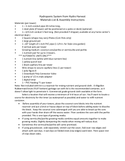 Garden Assembly Instructions