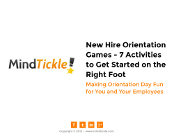 New Hire Orientation Games - 7 Activities to Get Started on the Right