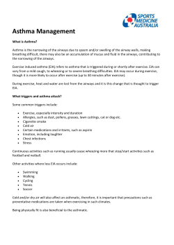 Asthma Management Factsheet