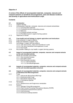 DEFRA Project CTE0203 Soil microbiology in organic systems
