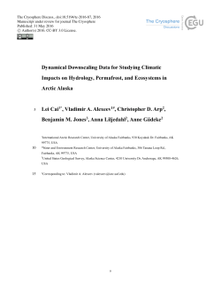 Dynamical Downscaling Data for Studying Climatic Impacts on