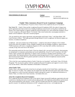 Family Video Announces Round It Up for Lymphoma Campaign