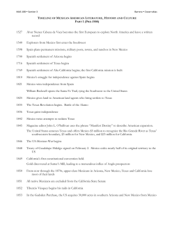 PART I (PRE-1900) 1527 Alvar Nunez Cabeza de Vaca becomes