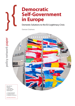 Democratic Self-Government in Europe