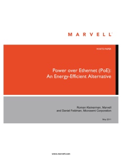 Power over Ethernet (PoE): An Energy