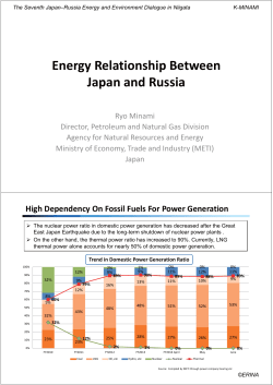 Energy Relationship Between Japan and Russia