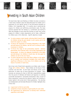 Investing in South Asian Children