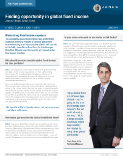 Finding opportunity in global fixed income