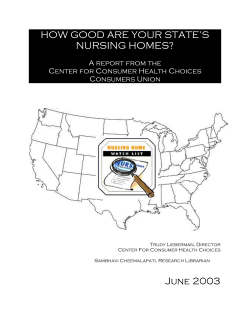 How Good Are Your State`s Nursing Homes?