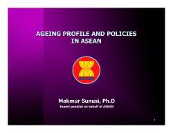 Ageing Profile and Policies - Division for Social Policy and