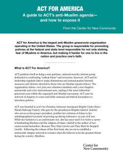 ACT for America - Center for New Community
