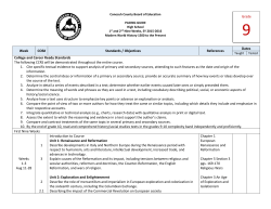 SS 9th First Sem - Conecuh County Schools