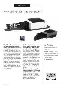 Motorized Vertical Translation Stages