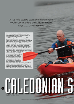 A 105 mile coast to coast journey from Nairn to Glen Coe in 2 day`s