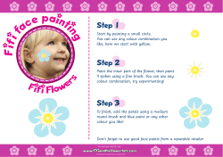 Fifi face painting - Fifi and the Flowertots