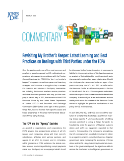 Latest Learning and Best Practices on Dealings with Third Parties
