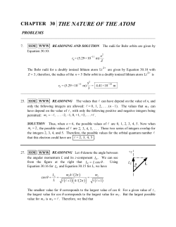 chapter 30 the nature of the atom