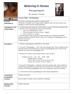 Speaking - Believing In Horses