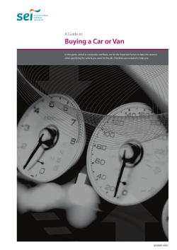 Buying a Car or Van