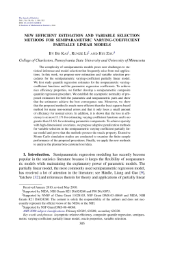 New efficient estimation and variable selection methods for