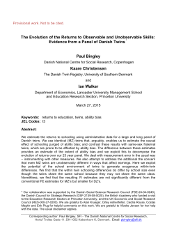 The Evolution of the Returns to Observable and Unobseravable Skills