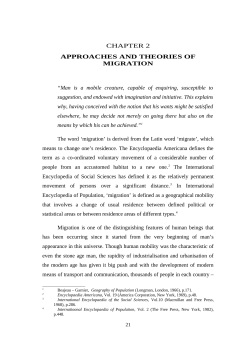 chapter 2 approaches and theories of migration