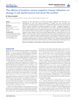 The effects of positive versus negative impact reflection on change
