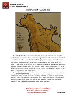 arctic/subarctic culture area - Mitchell Museum of the American Indian