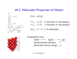 18-2. Molecular Properties of Matter