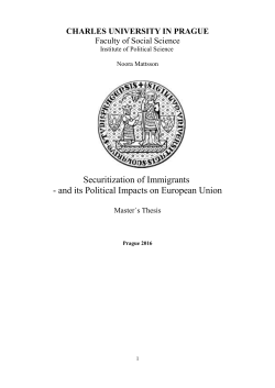 Securitization of Immigrants - and its Political Impacts on European