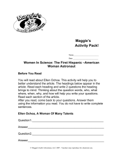 Maggie`s Activity Pack! - Maggie`s Earth Adventures