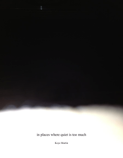 in places where quiet is too much